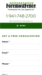Mobile Screenshot of foremostfence.com